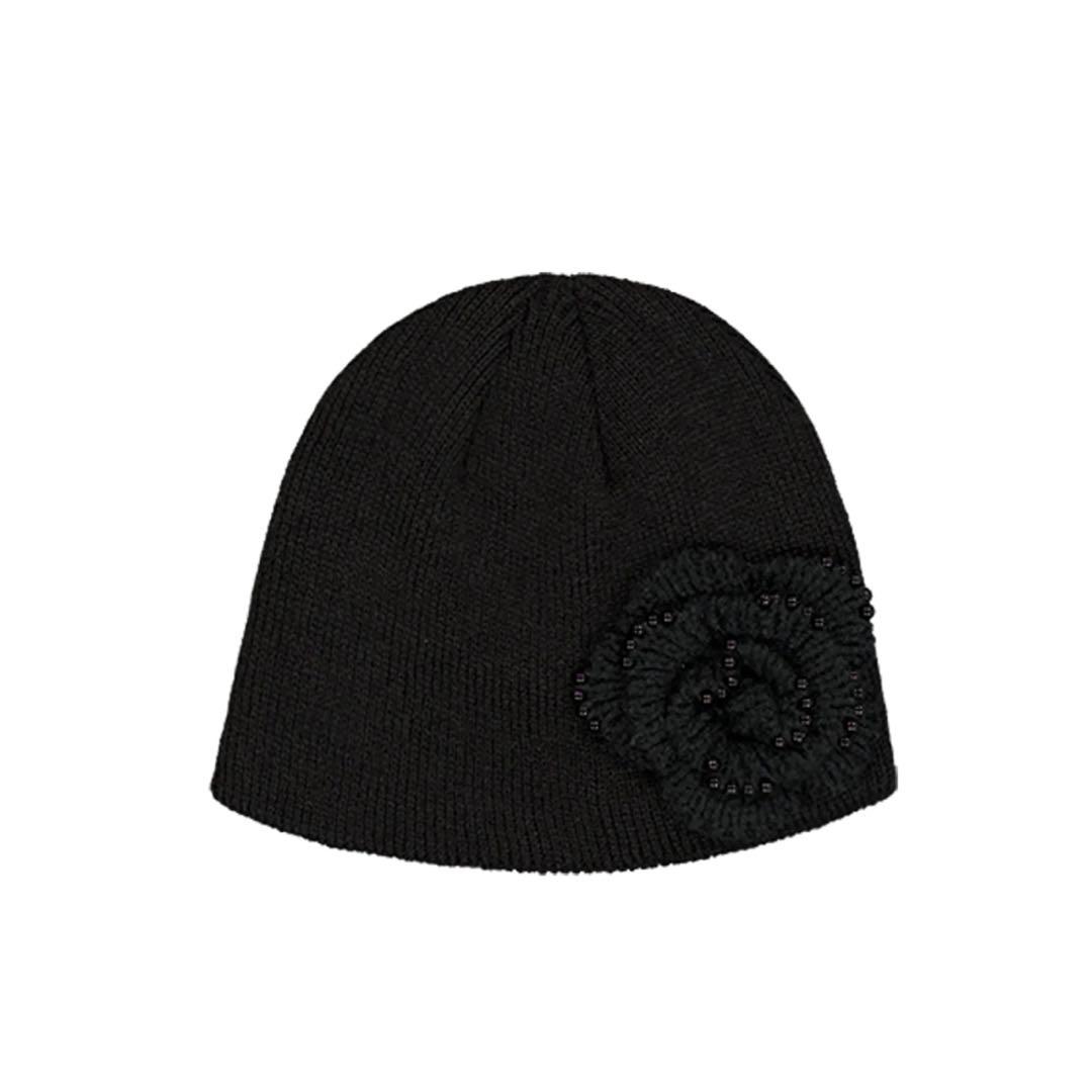 SETUPEXE CORSAGE BEANIE BLACK 韓国