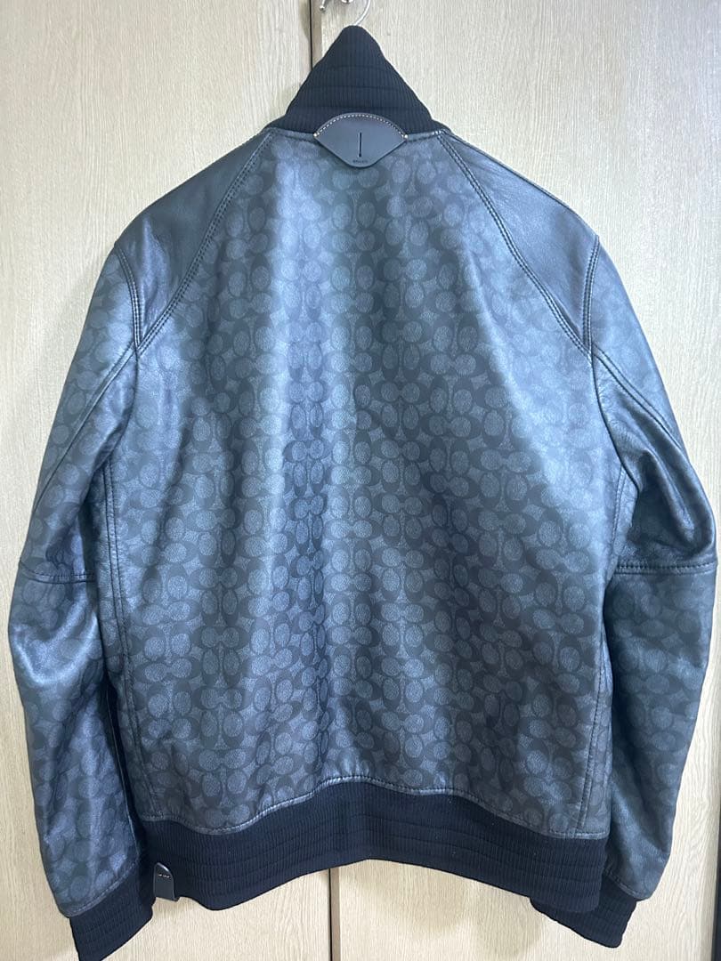 春物　coach シグネチャーレザージャケット　メンズ