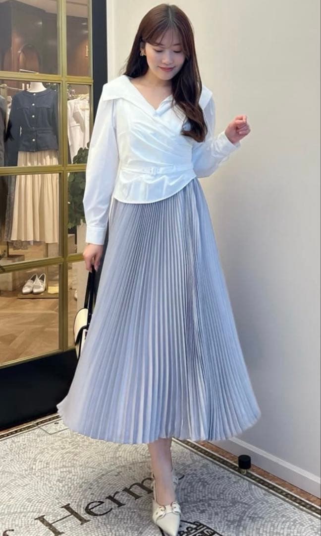 新品 Cache-Coeur Belted Shirt Dress ワンピース